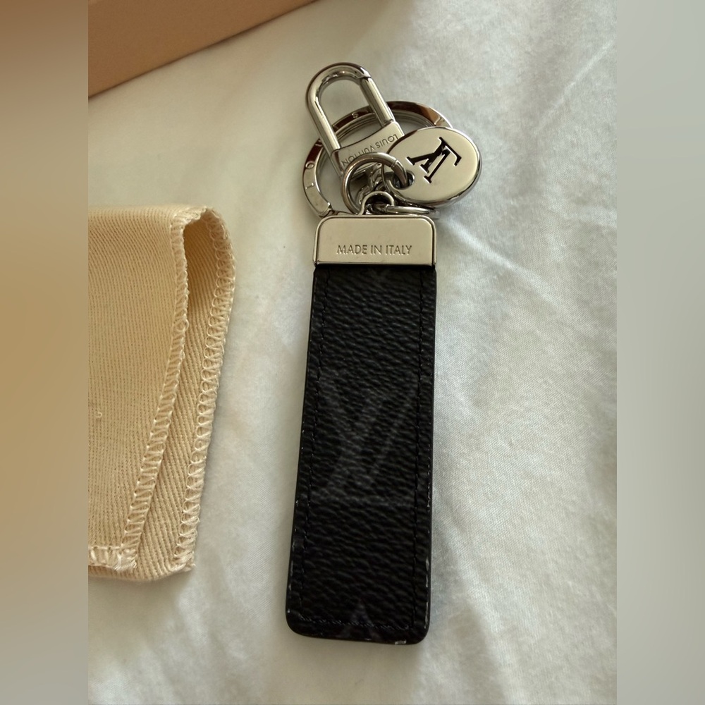 Black Leather Keychain